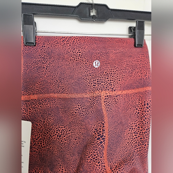 NWT Lululemon Wunder Train HR Tight 25" Size 2 Crackle Glaze Vintage Orange - Picture 11 of 15